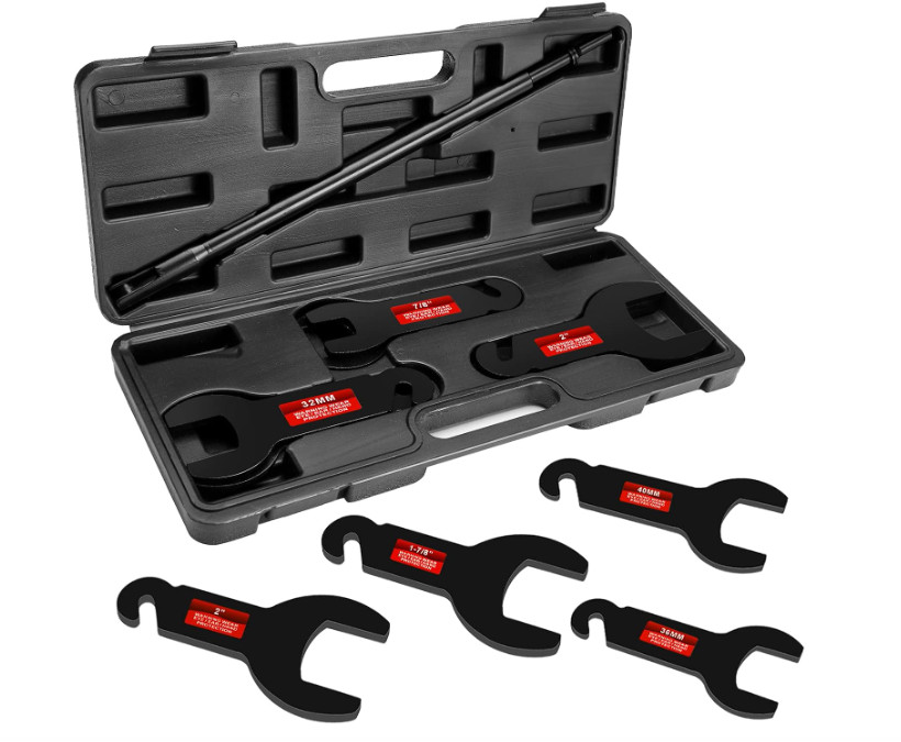 8PCS Pneumatic Fan Clutch Wrench – 43300 Removal Tool Kit, Auto Repair Spanner