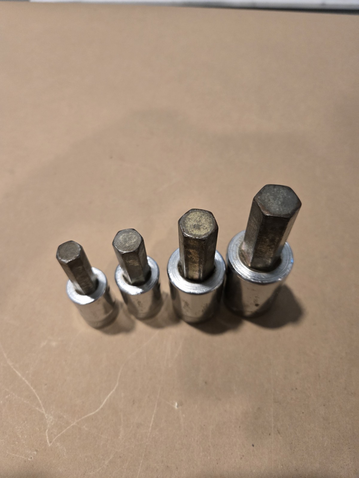 Snap On 1/2 Drive 12MM,14MM,17MM,19MM Metric Hex Bit Driver Sockets USA Lot Of 4