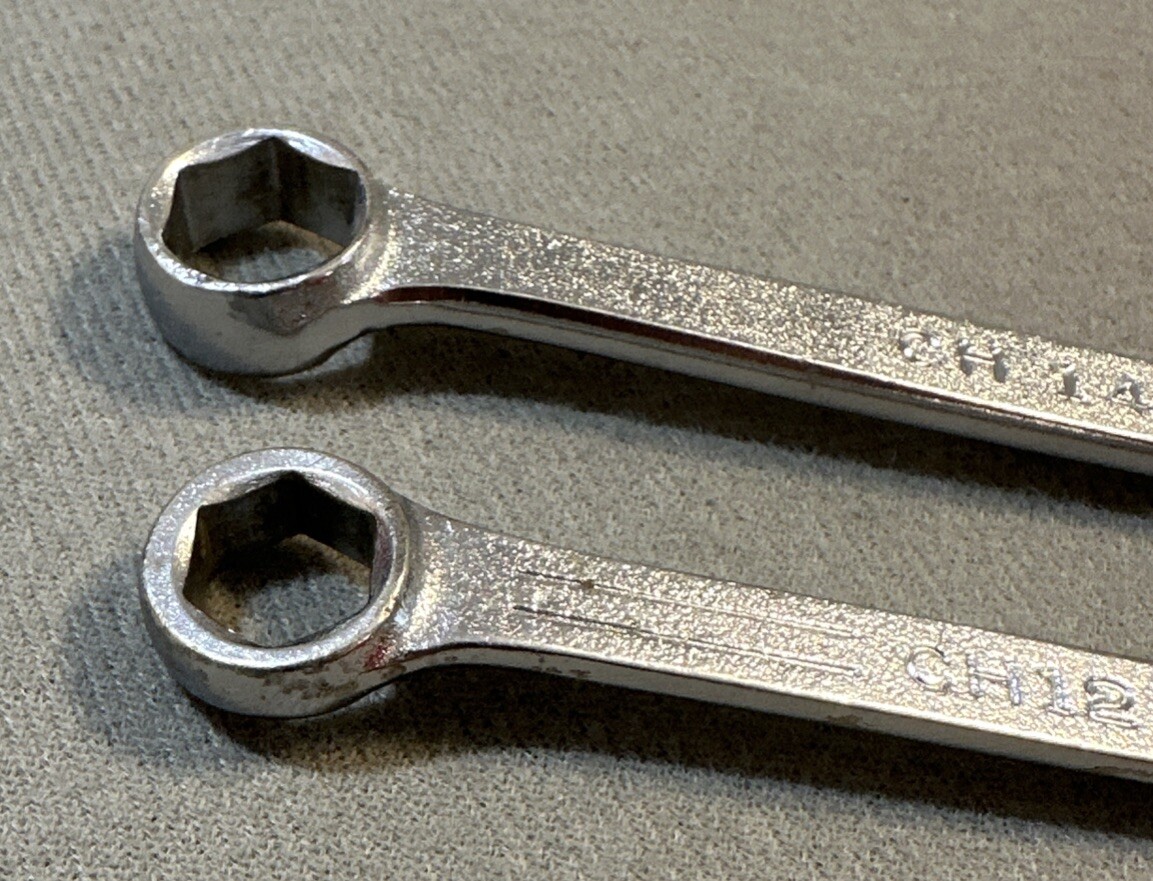 MAC – Lot Of 2 Midget Combination Wrenches 6 Point CH12 3/8” & CH14 7/16”