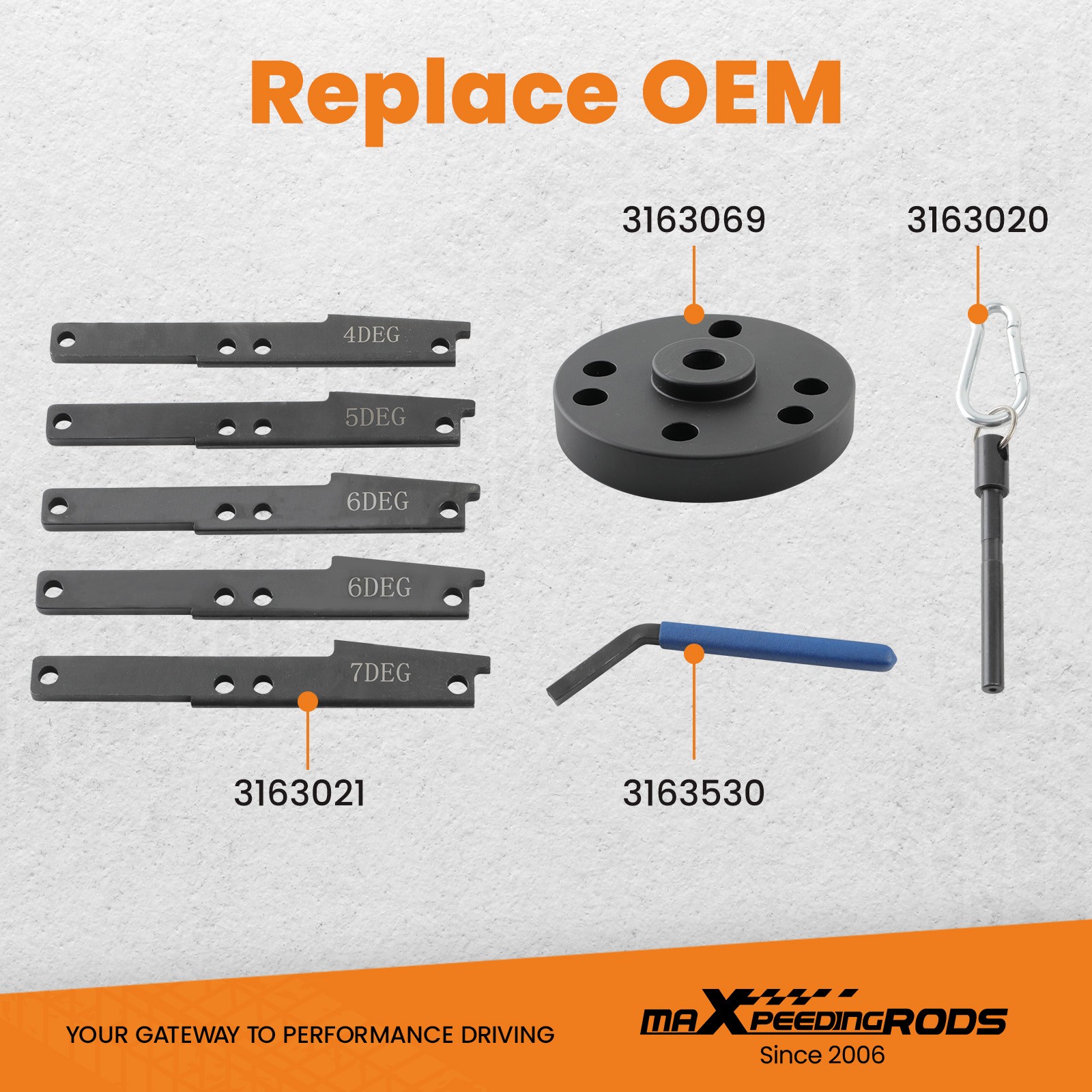 Cam Timing Tool Kit for Cummins ISX QSX X15 Engine 2007-2013 163021 3163530