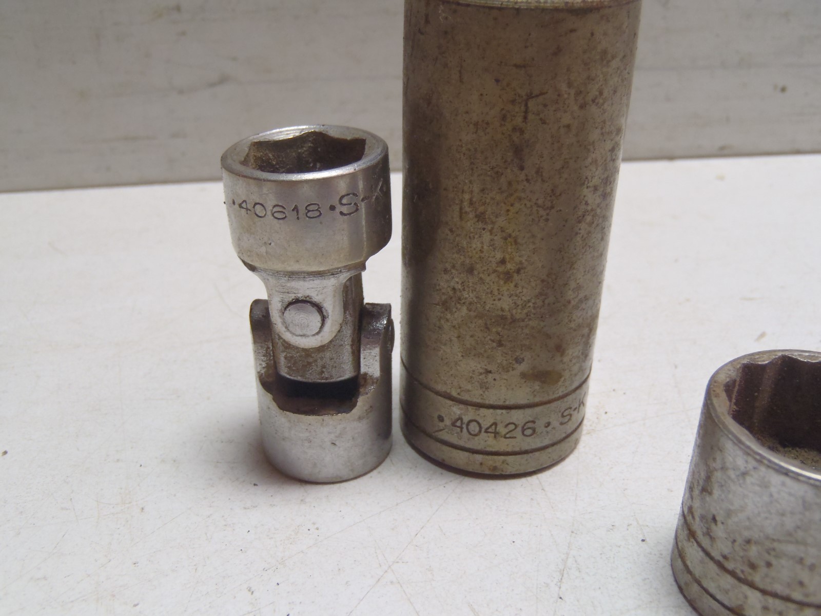 Lot of 7 S K Sockets Tools 45124 x2, 45120 x2, 40618, 40118, 40426