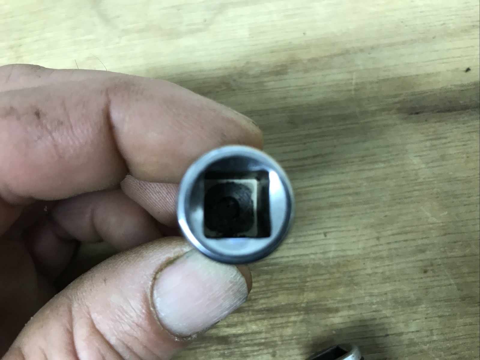 3 pieces Snap On USA 3/8-1/2 Adapter, 3/8 U-joint, And 3/8 Flat Bit