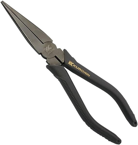 Fujiya 353R-200BG Mechanic Pliers, Black Gold, Cross Knurling