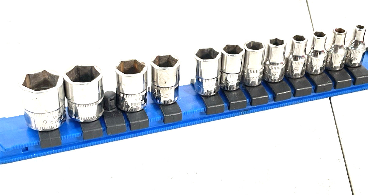 Snap On 1/4” Drive 12 Pc TMM 4mm – 15mm 6 Point Socket Set
