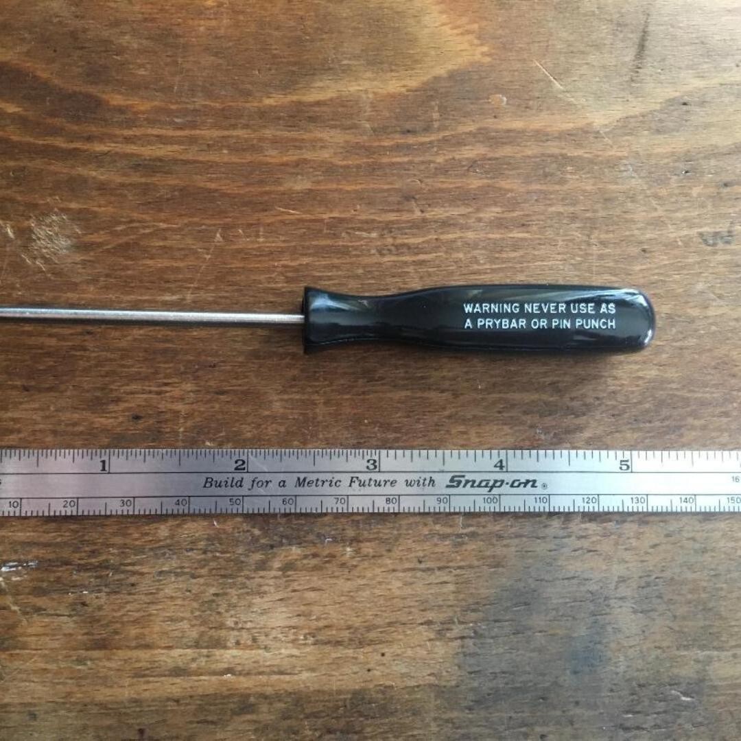 SNAP-ON Black 2 old Stok FLAT AND PHILLIPS TIP SCREWDRIVER SPP266 SPP46 JP