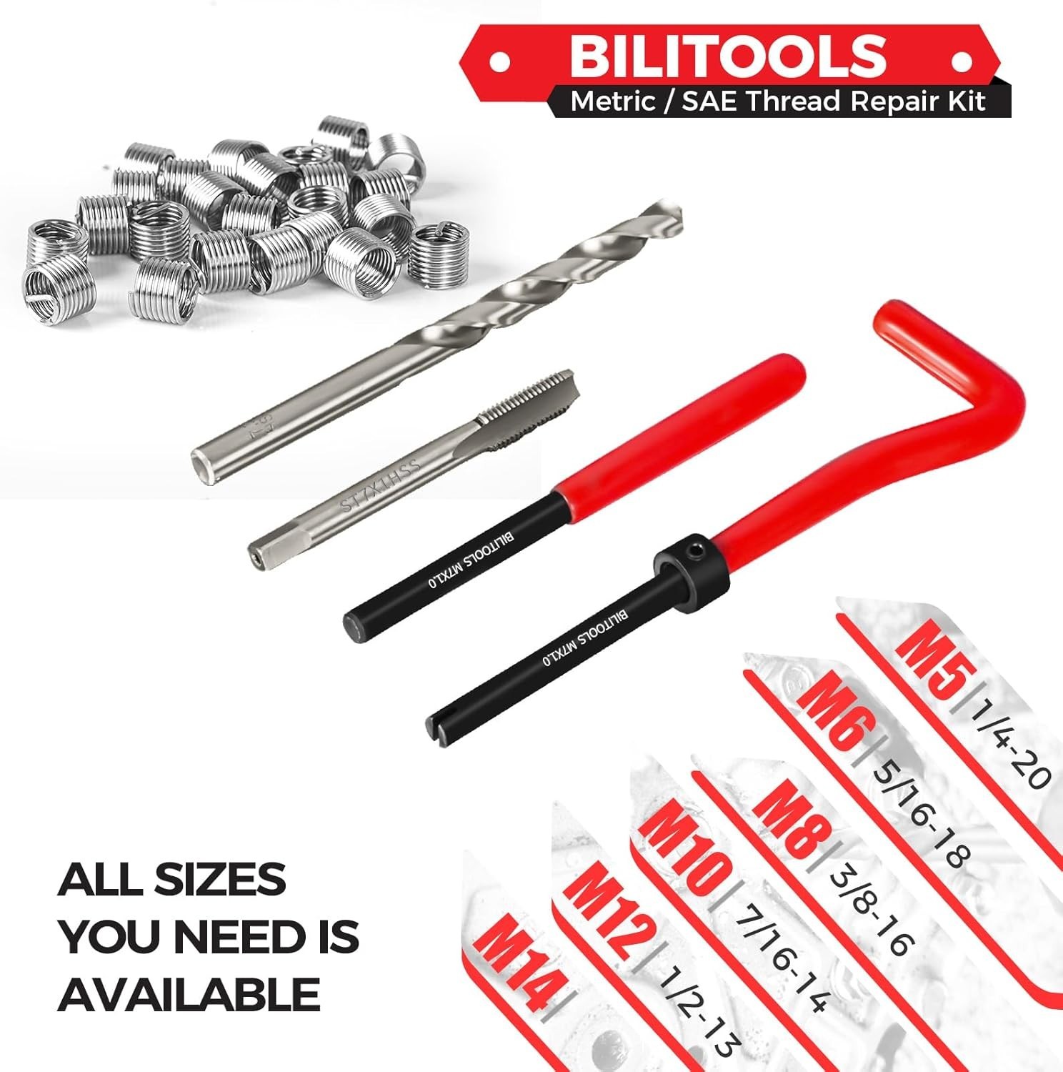 Metric Helicoil Thread Repair Kit with HSS Drill – Strong & Efficient Solutions