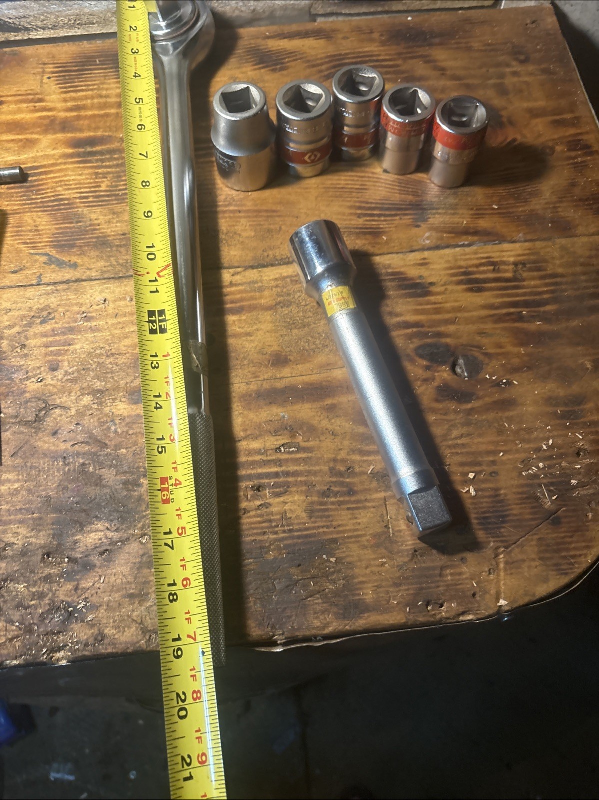 KING TONY tools 3/4” Drive Ratchet Extension And Sockets Big Ratchet Big Sockets