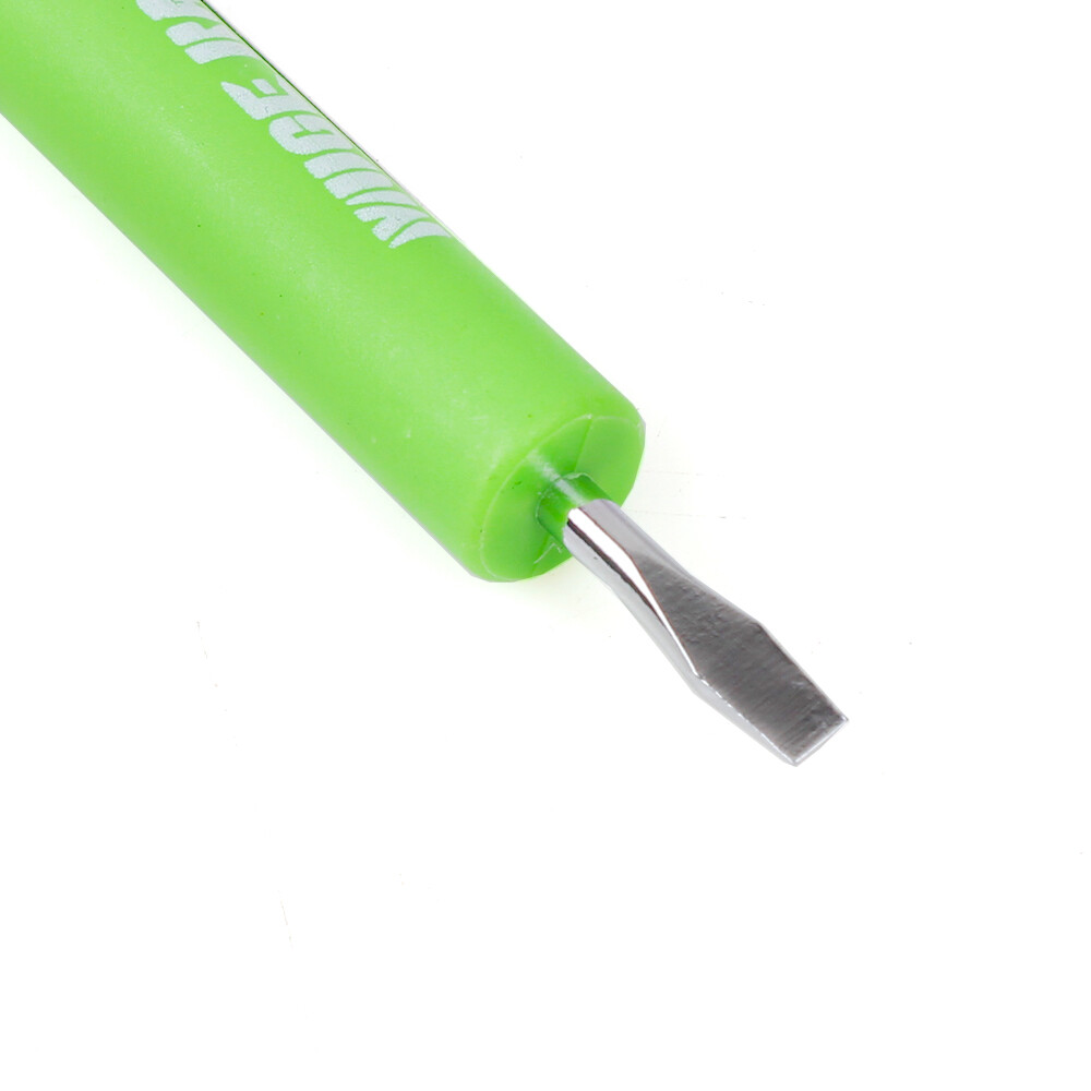 100Pcs Green Pocket Screwdrivers with Clip and Magnet – Phillips Slotted Flat