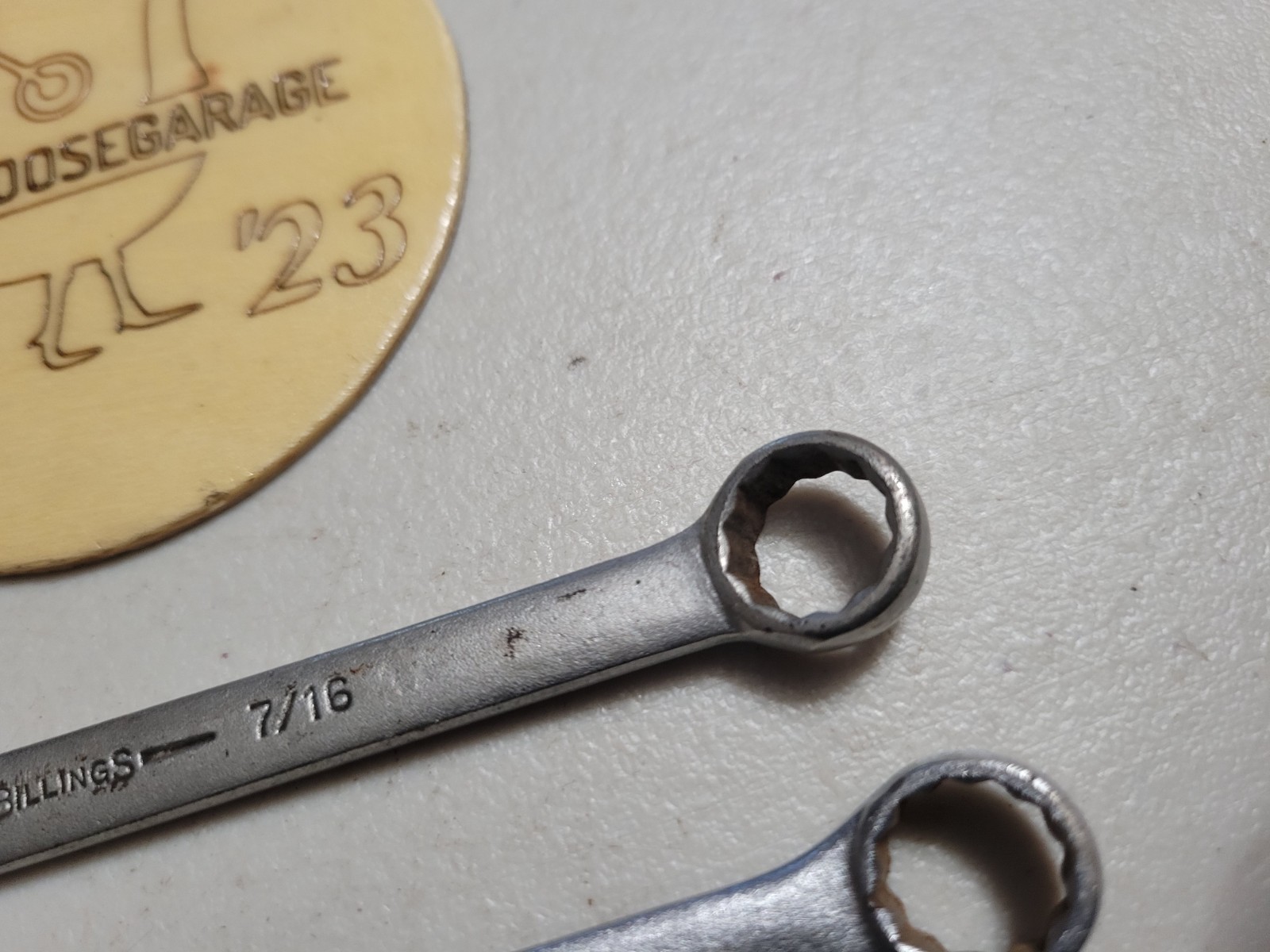 2x Vintage Billings Wrenches 7/16″ Pair Vitalloy 1161 Combination Made in USA