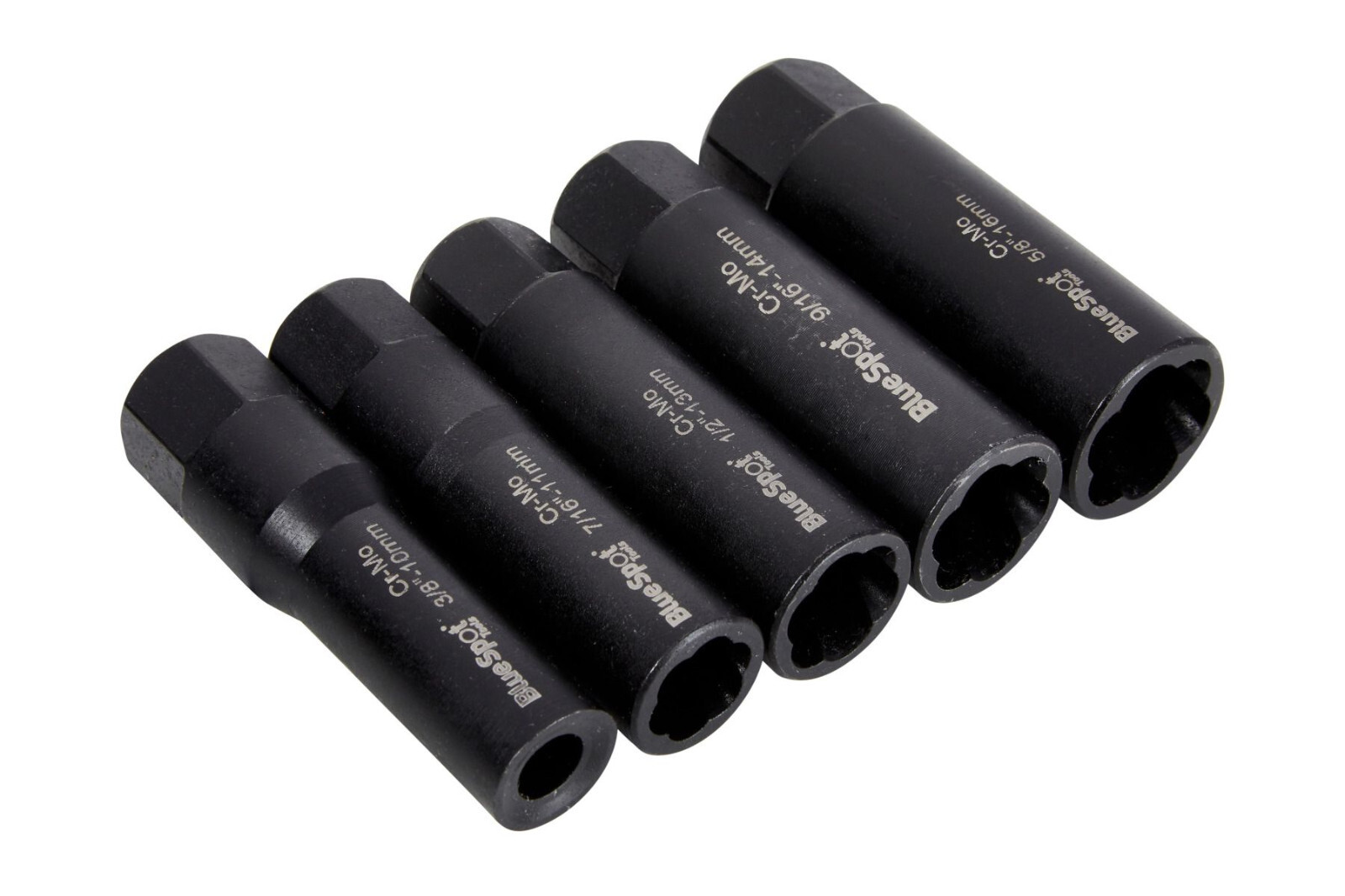 Blue Spot 3/8»D Deep Impact Bolt & Nut Remover Set 10-16mm Damaged Nuts MD1