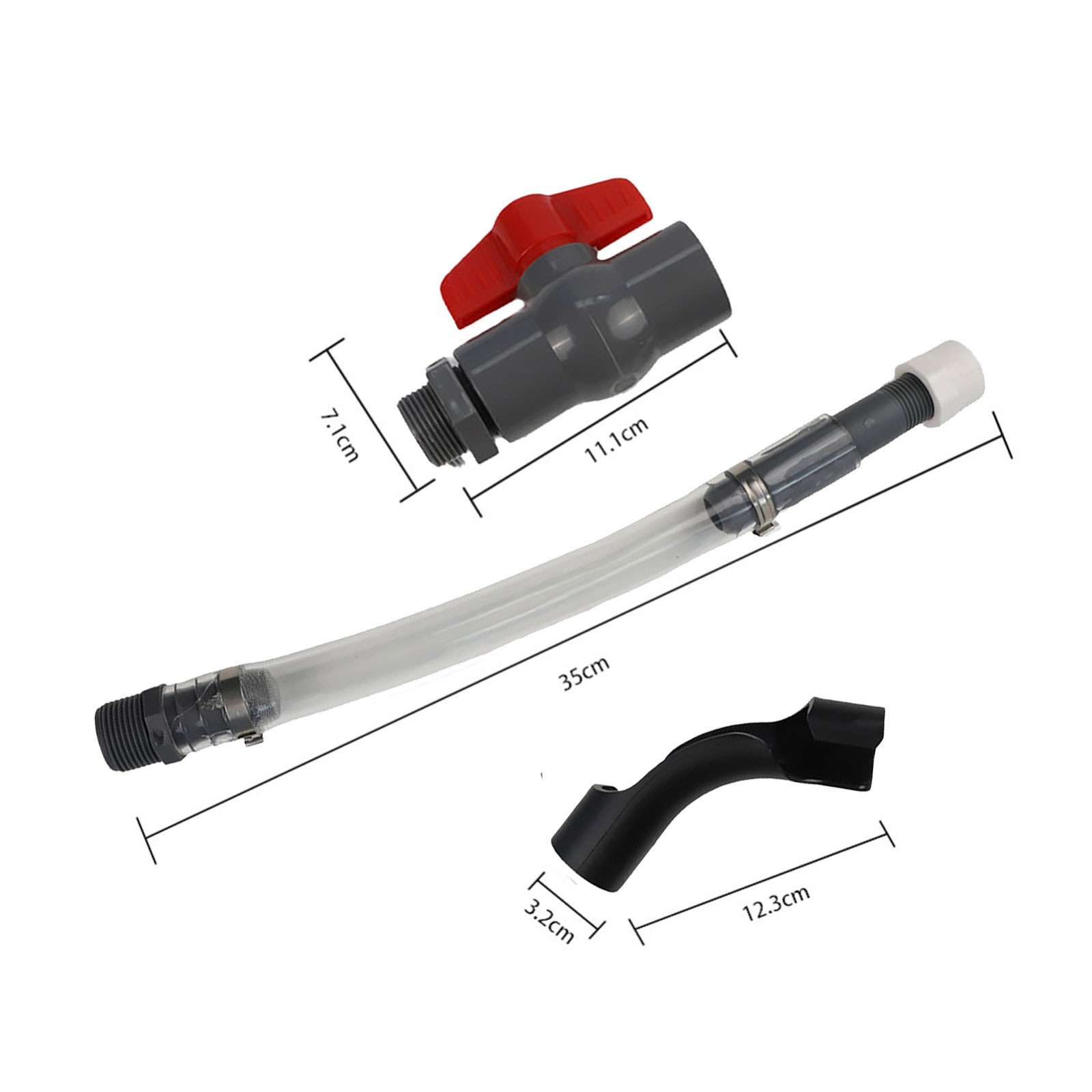 Fuel Filling Hose With Ball Valve For LC2 Fuel Tanks For Scribner For Jeg