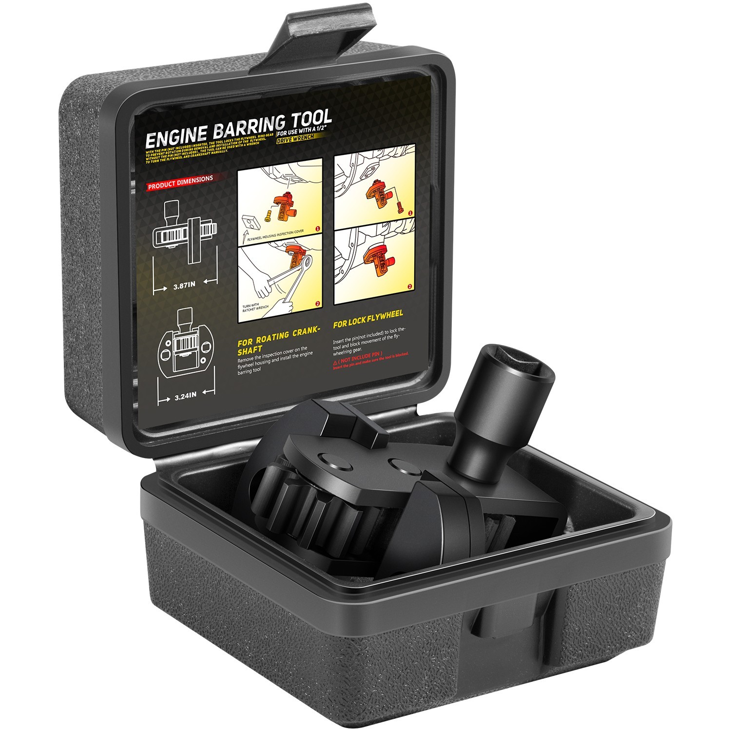 J-46392 Engine Barring Tool for Detroit Diesel DD13, DD15, DD16, MBE4000, MBE900