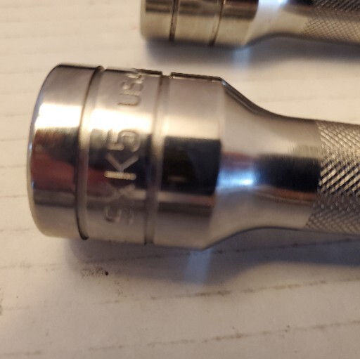 Snap On 1/2″ Drive 5 PC Extension Set PAKTY280, SXK2, SXK3, SXK5, SXK8, SXK11