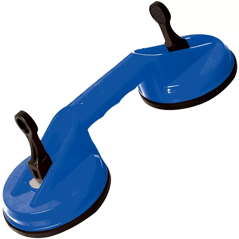 Double Suction Cup Pad Glass Window Dent Puller Lifting 70kg Silverline
