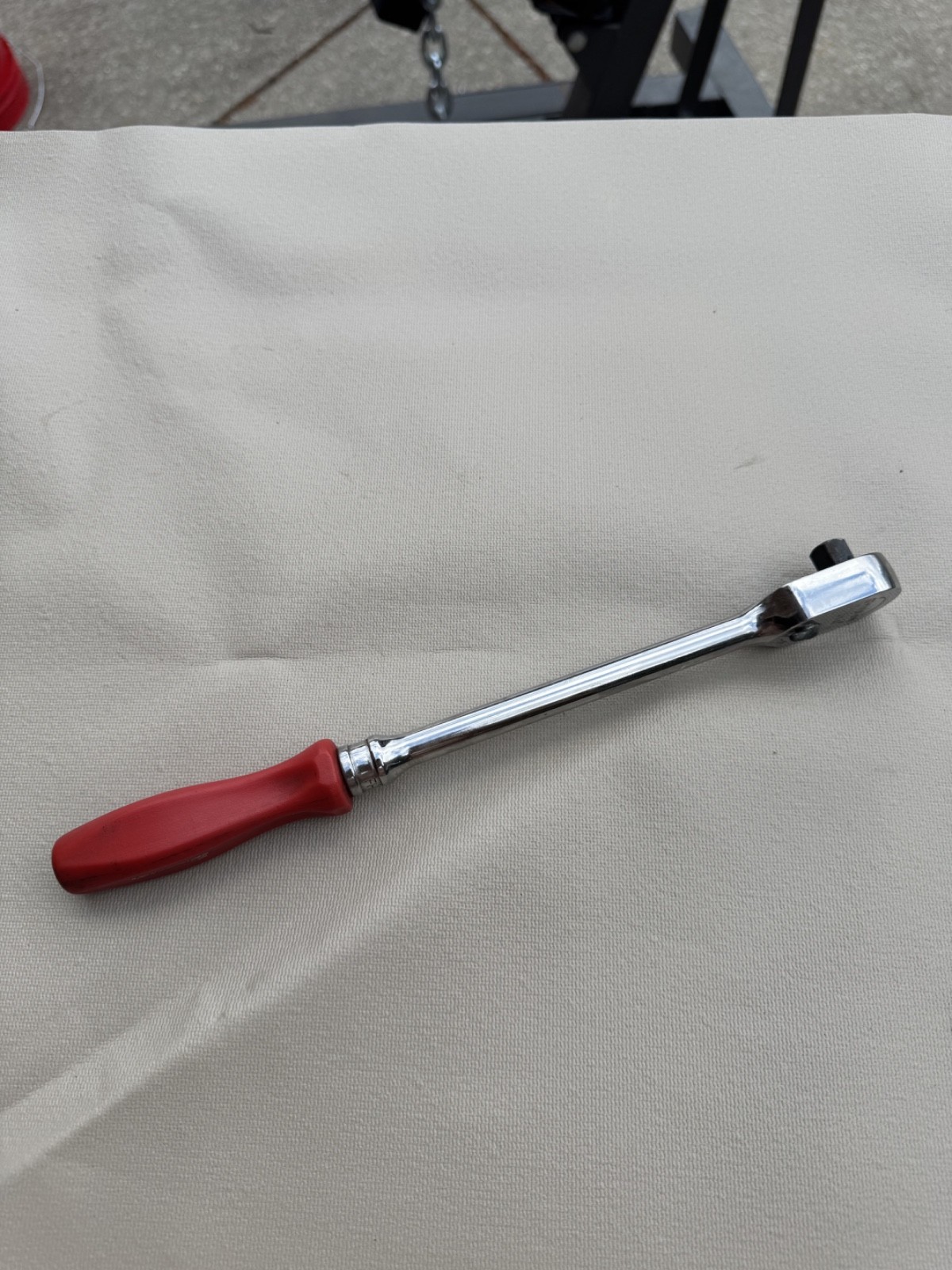 Snap-on Ratchet FHLD80 3/8″ Drive Long Handle Red Hard Handle 80-Tooth