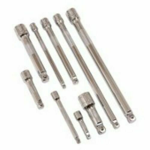 AmTech I4257 Wobble Extension Bar Set 9 Pieces 1/4″ 3/8″ 1/2″ Drive Garage
