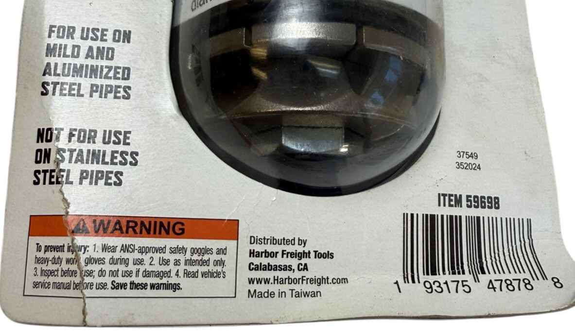 Pittsburgh Tail Pipe Expander item 63703 2-1/8″ to 3-1/2″ EXHAUST PIPES