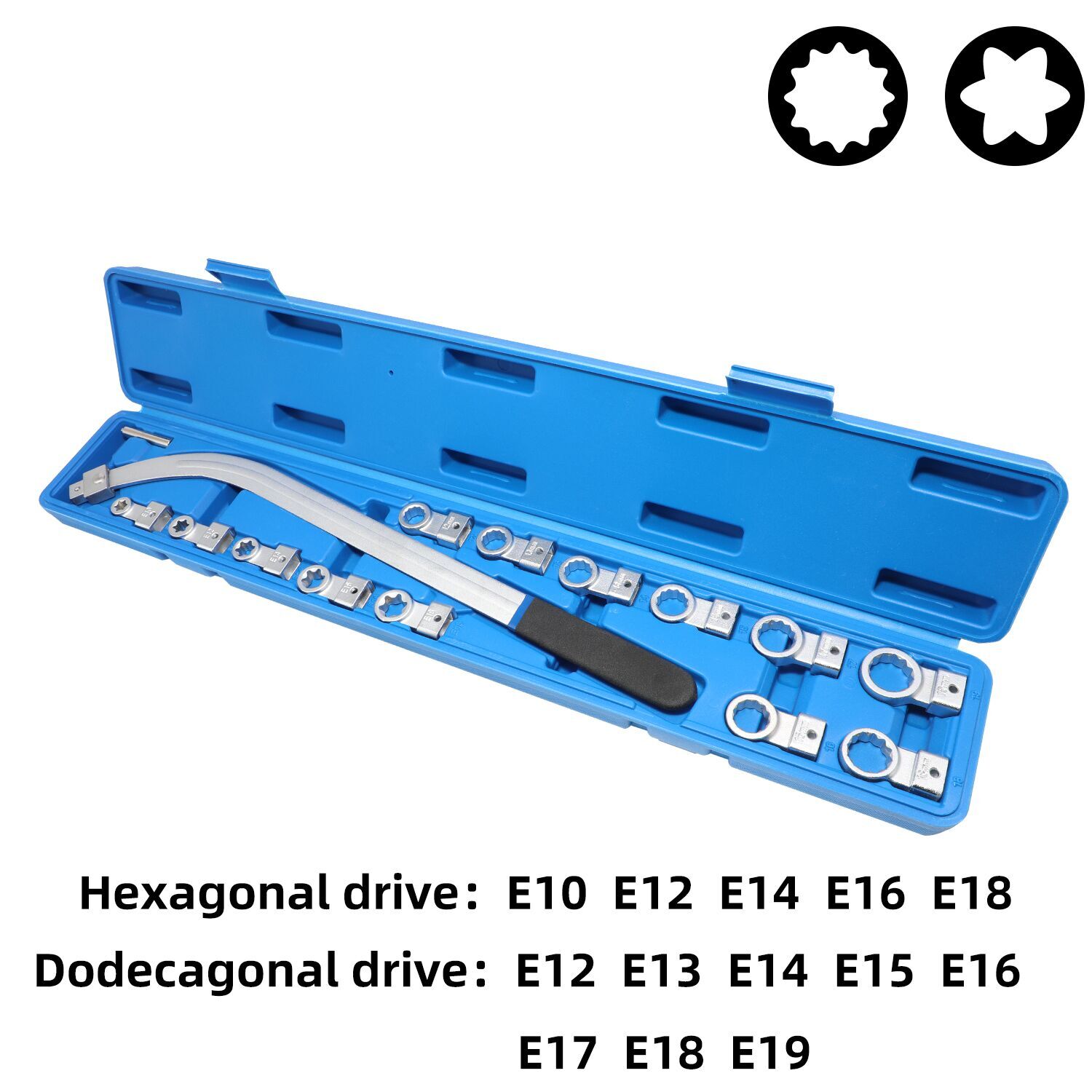 15PC Universal Auxiliary Idler Belt Tensioner Pulley Removal Tool Kit Serpentin
