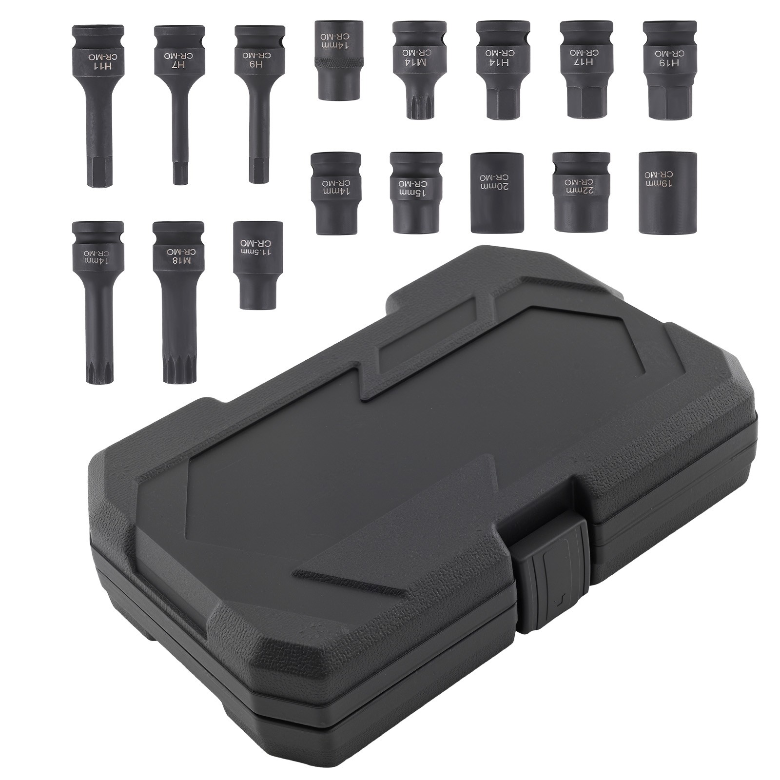 16x Impact Brake Caliper Special Socket Set For Audi BMW Ford M14 M18 H14 H17