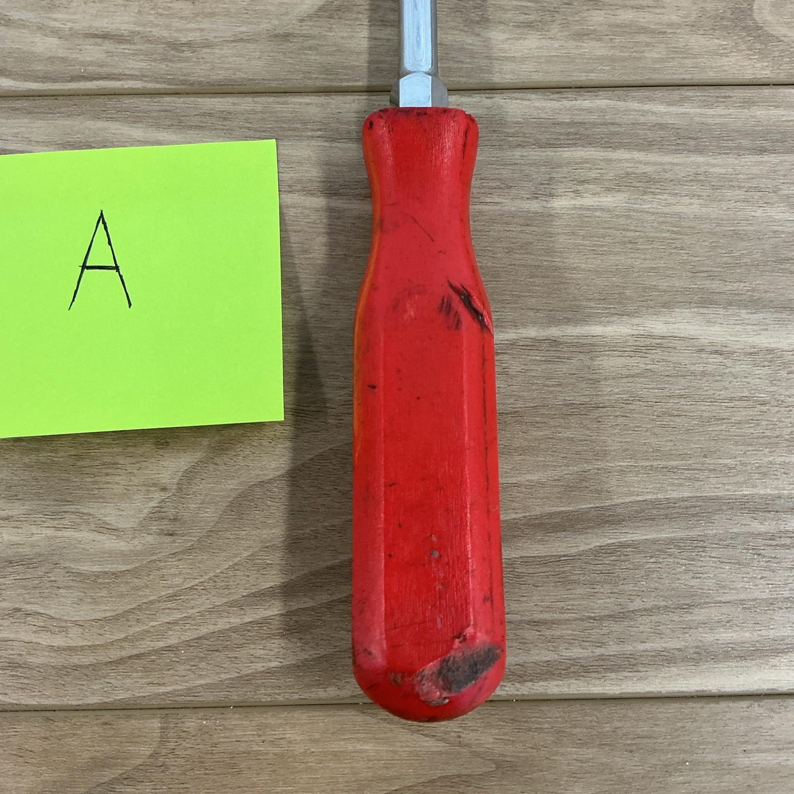 MAC TOOL PKRB8AR Flat Tip Screwdriver with Red Handle 13.5″ Long