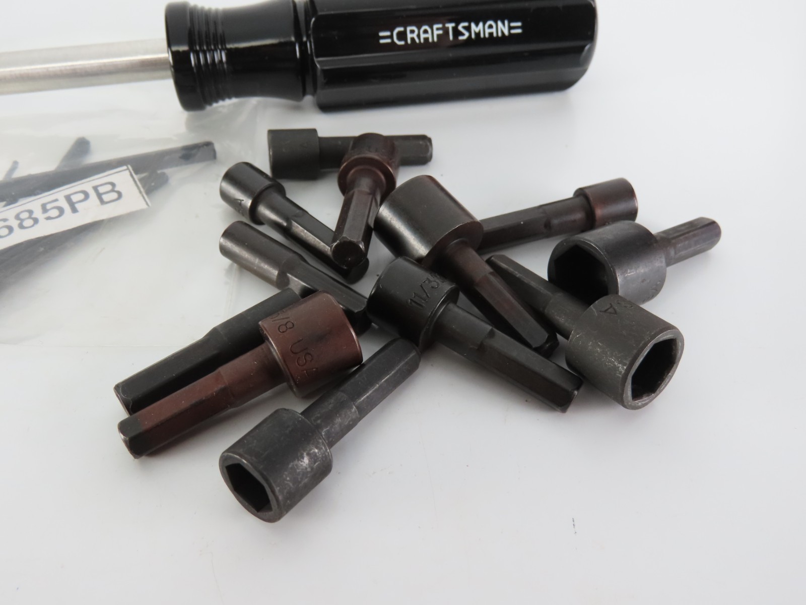 Craftsman 43373 Magnetic Bit Driver w/12 Piece SAE/Metric Nut Driver Set & More