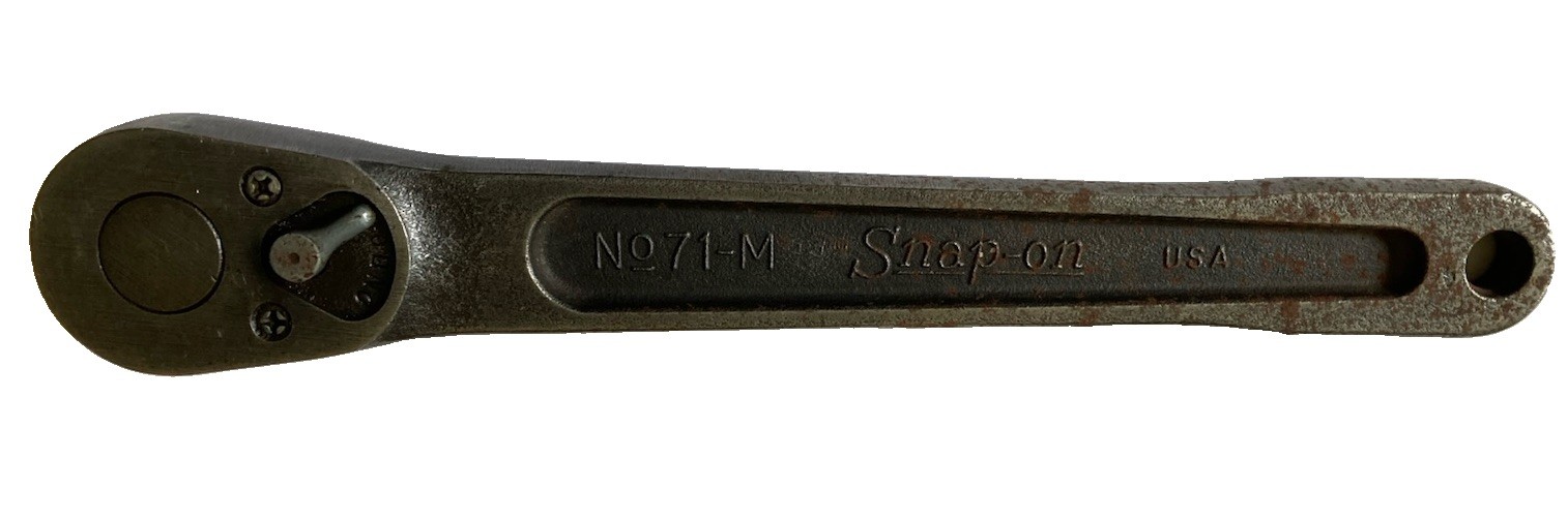 SnapOn No.71M 1/2 inch Drive Ratchet Handle, Vintage
