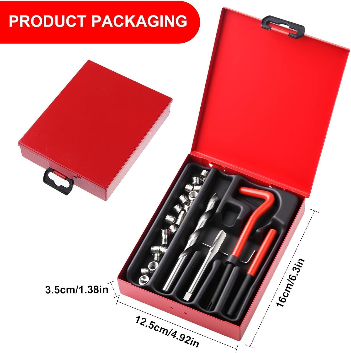 M6 Thread Repair Tool Set with HSS Drill Bits – Ergonomic Carry Case Included