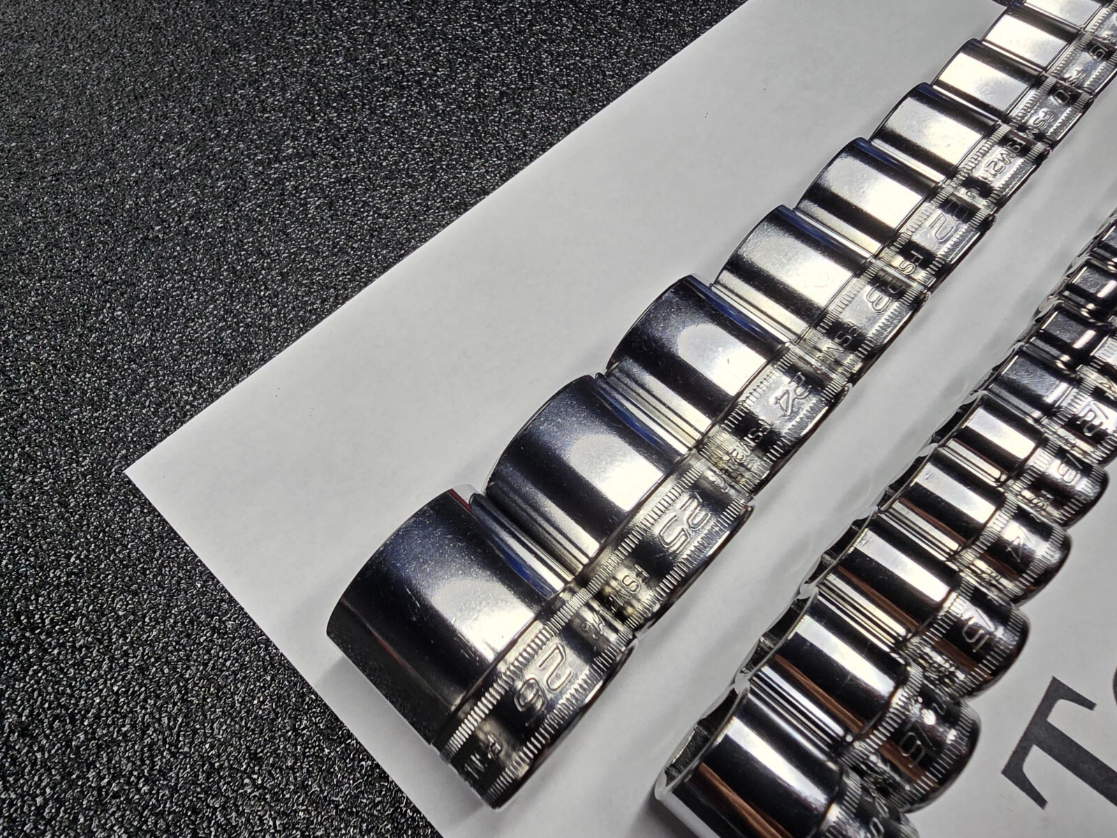Snap-on Tools NEW 21pc 3/8 Drive METRIC Shallow 6-Point BONUS Socket Set 212FSMY