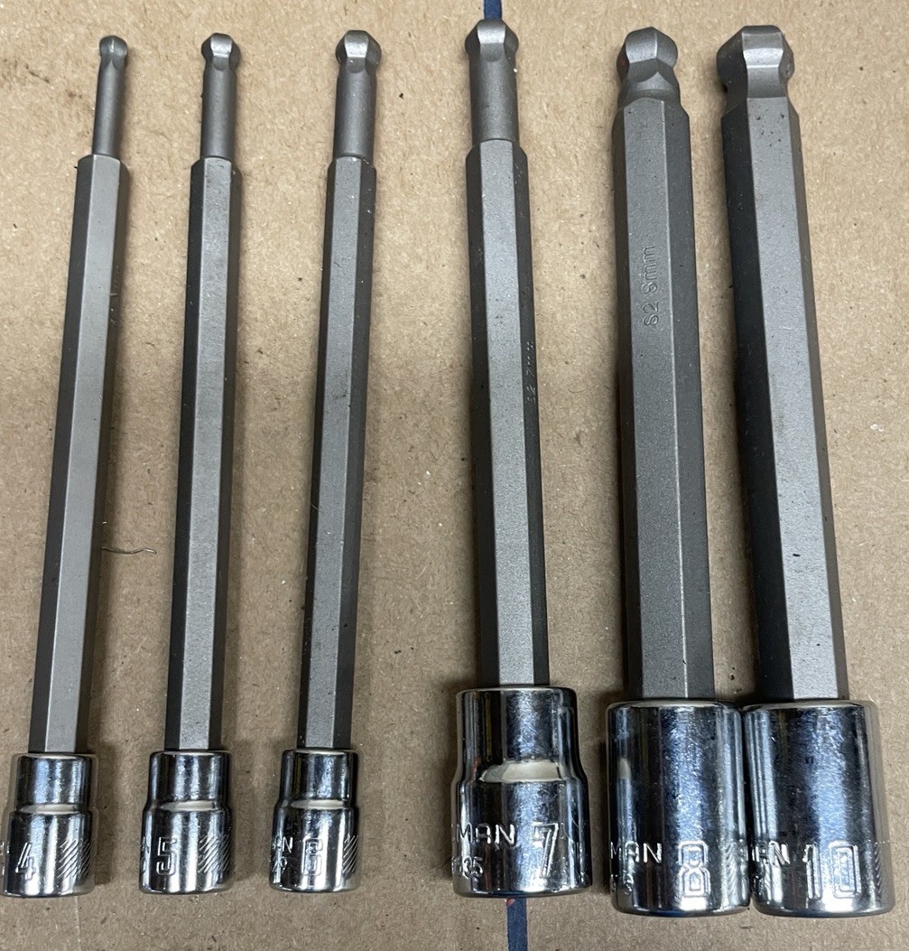 Craftsman 6-pc. Ball End Hex Bit Socket Set (1/4″ & 3/8″) CMMT42607 (OPEN BOX)