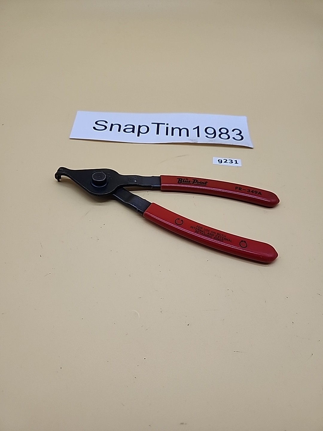 Blue- Point PR349A 90° 8″ Internal External Retaining Snap Ring Pliers USA