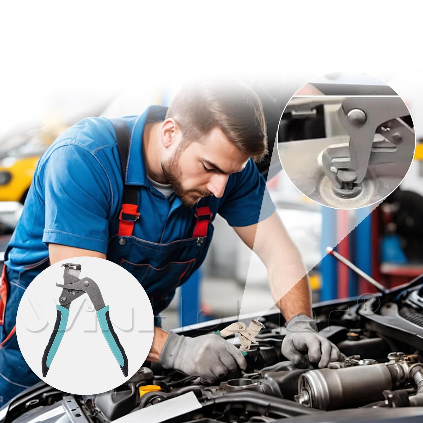 1/2/3pc Electrical Disconnect Pliers 60° Connector Separator And Car Clip Pliers