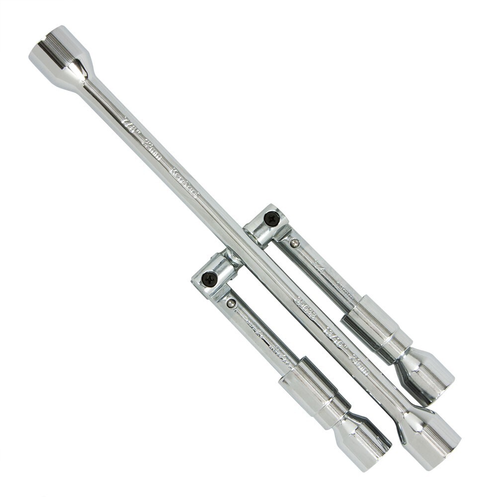 Ken Tool 35633 Folding Chrome Plated Passenger Car 4 Way Lug Wrench