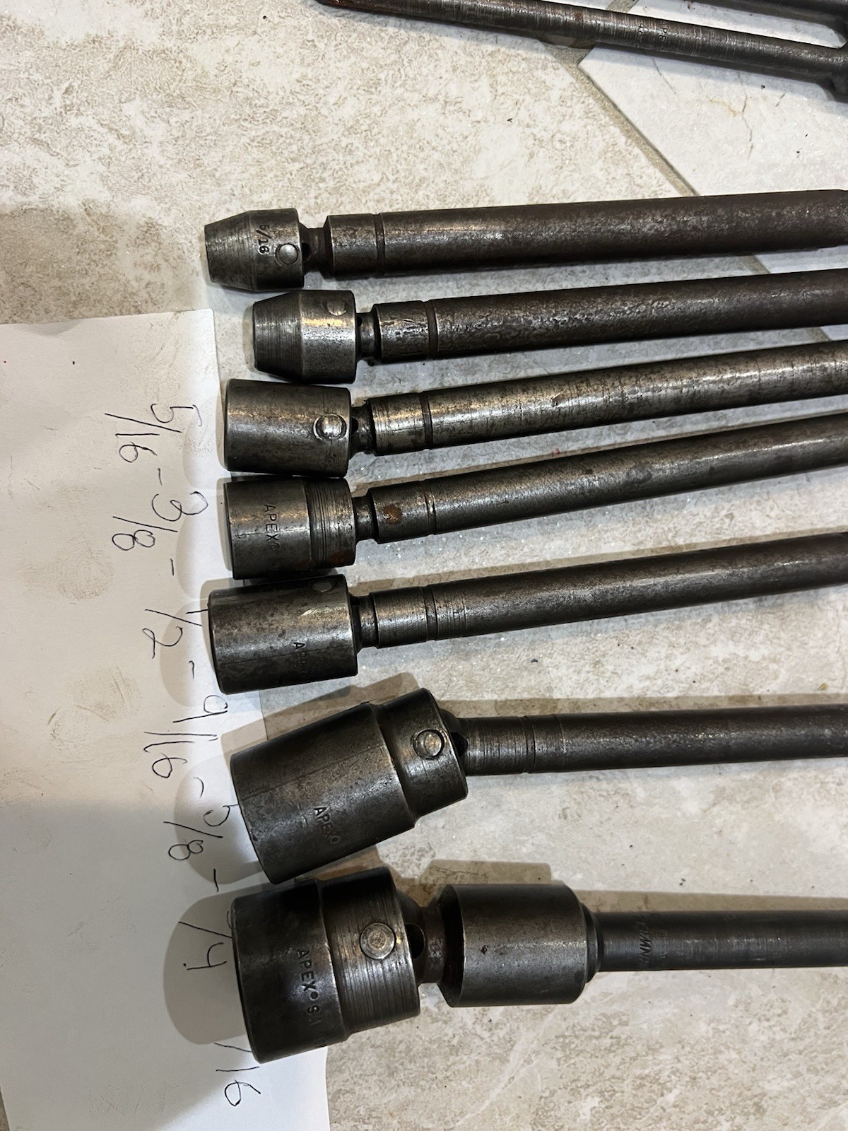 APEX, Cornwall Hex Power Drive Impact U-joint Socket Sets for Hex Quick Connect