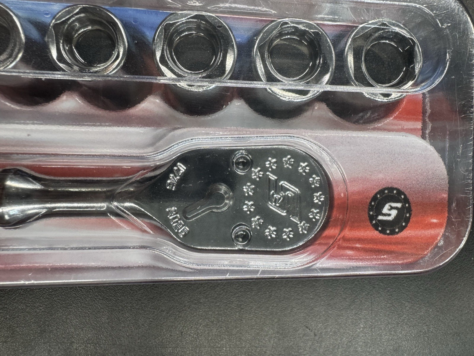 NEW VERY LIMITED 250th America’s Birthday Snapon 3/8 Mid Deep Sockets W Ratchet