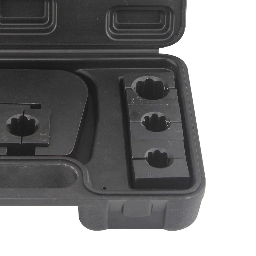 A/C Hydraulic Hose Crimper Tool Kit Hose Fittings Crimping Set Hand Repair Tools