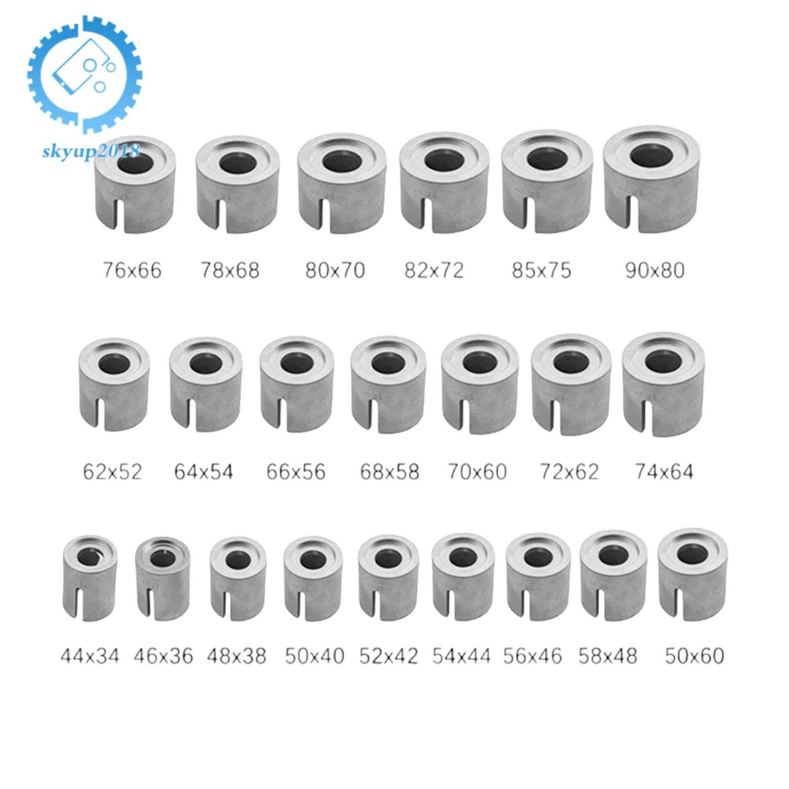 27Pcs Universal Press and Pull Sleeve Kit Bush Bearing Removal Insertion Tool