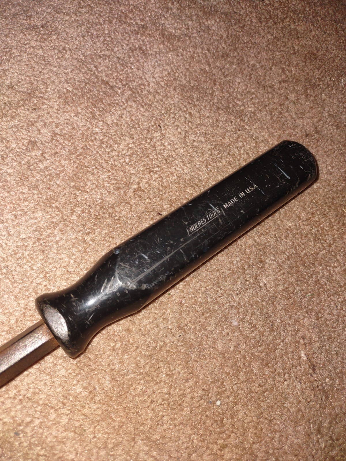 Enderes Tools #44 24″ Long Screwdriver / Pry Bar Straight Tip Black Handle USA