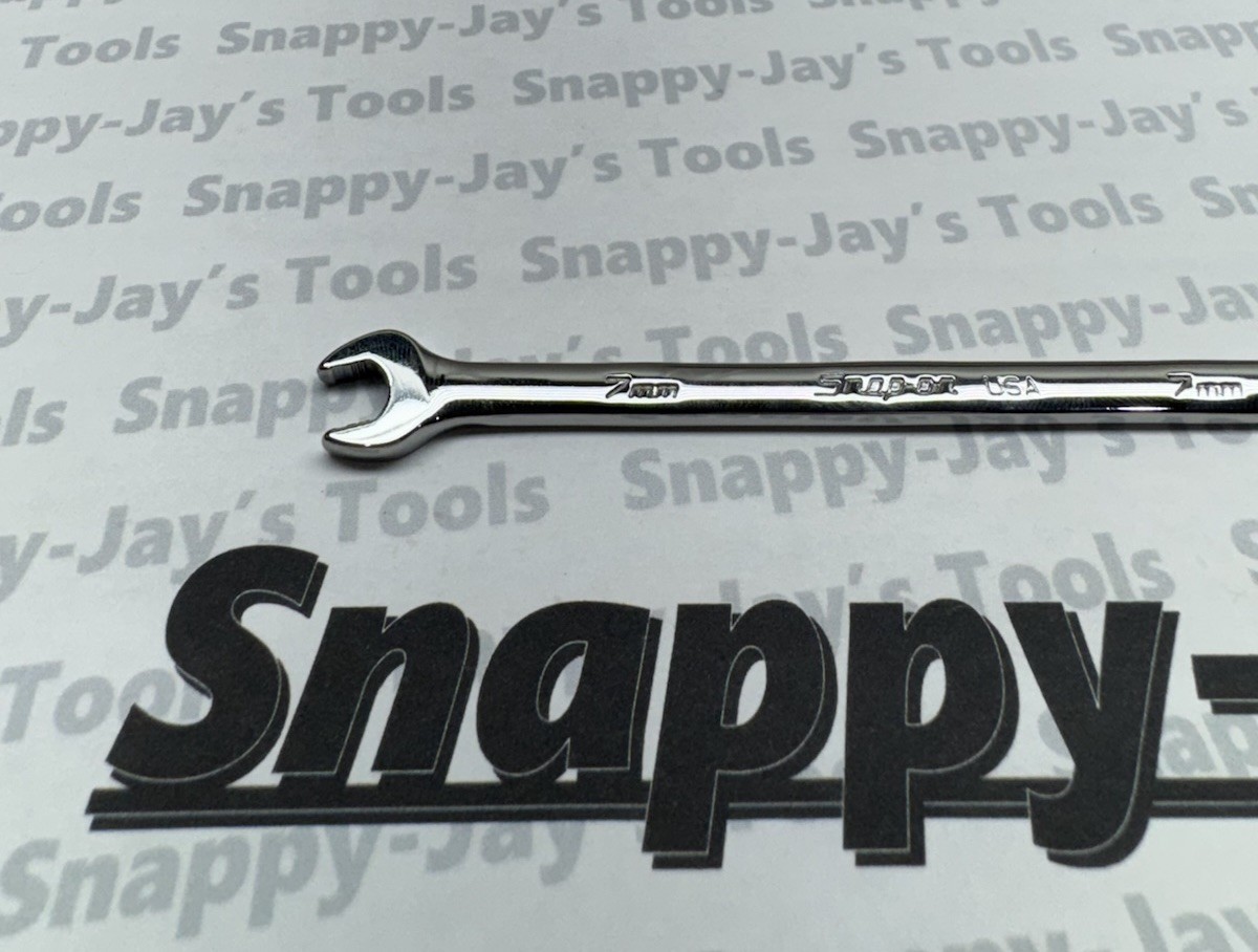Snap-on Tools USA NEW 7mm Metric 12pt Flank Drive PLUS Combination Wrench SOEXM7