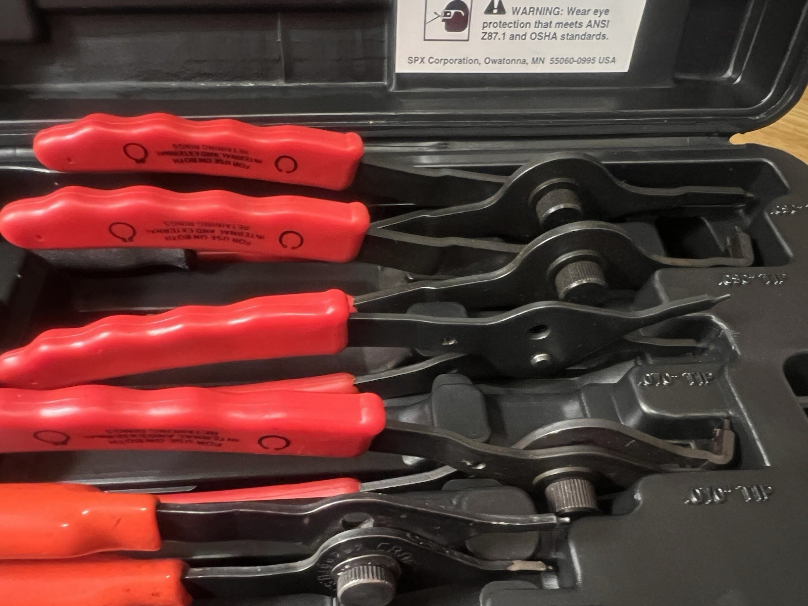 OTC Stinger Internal & External Snap Ring Pliers 7 Piece Set 4512 Missing one!