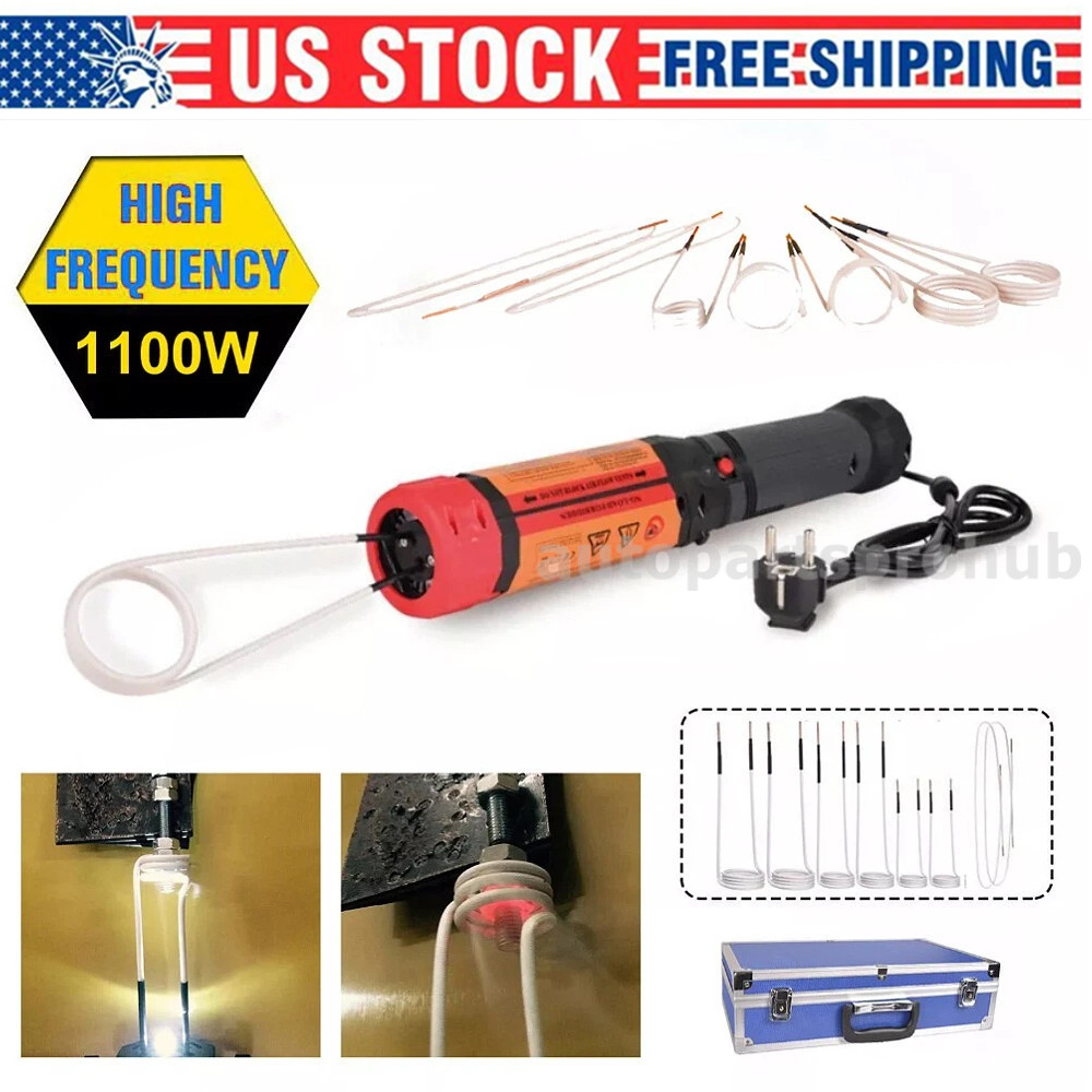 Magnetic Induction Heater Kit 1000W Induction Heat Bolt Removal Tool + 8 Co US
