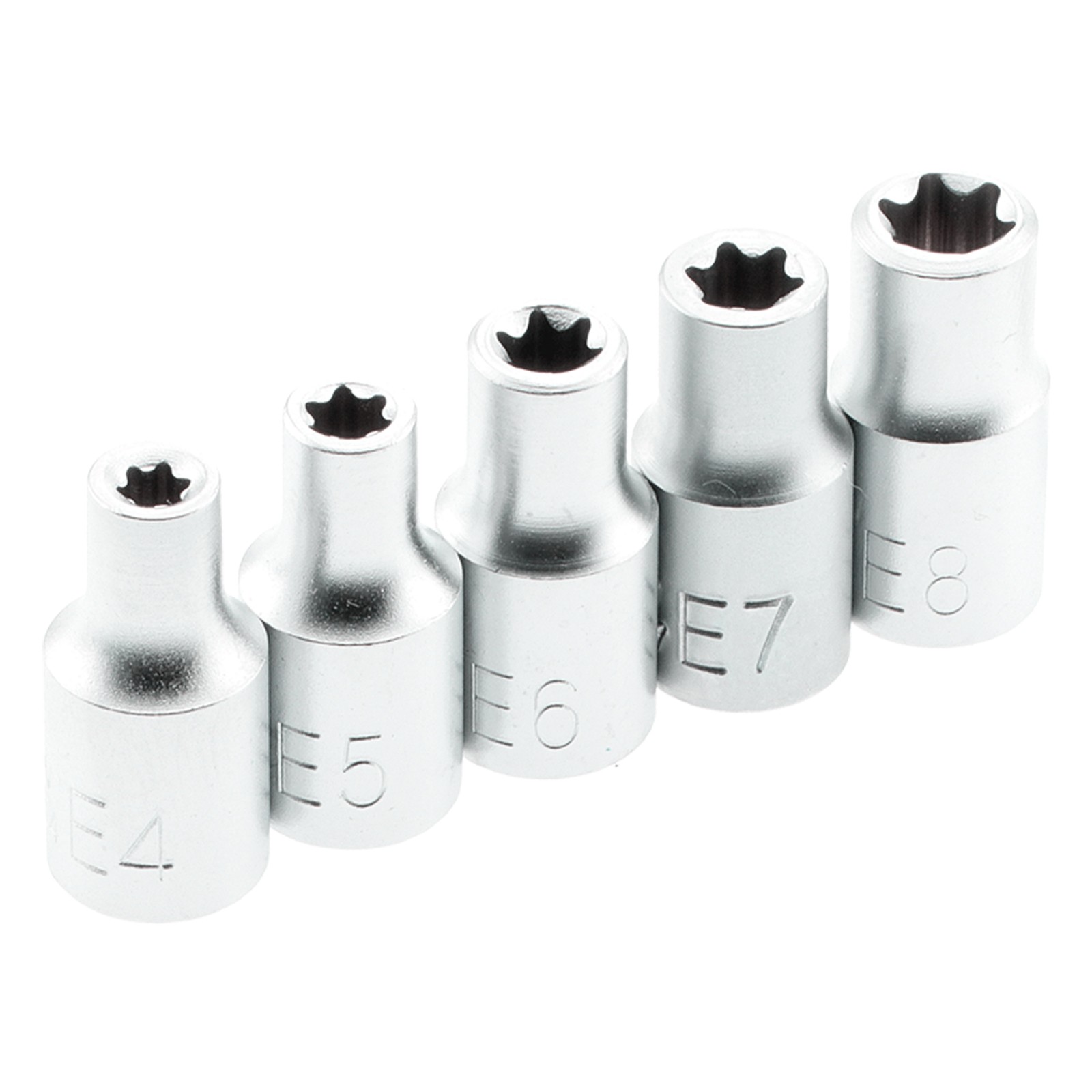 Internal External Socket Wrench Socket Set for Torx T15 – T60 & E4 – E24 with Joint