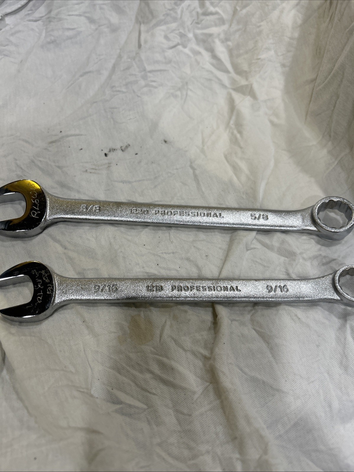 2 Proto Professional 9/16″ & 5/8” Combination Wrench 12 Point 1218 USA