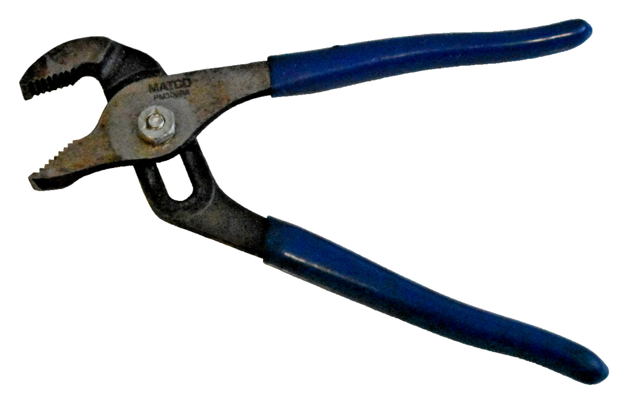 Matco Tools PM306PA 6-1/2″ Groove Joint Pliers Blue Plastic Handle