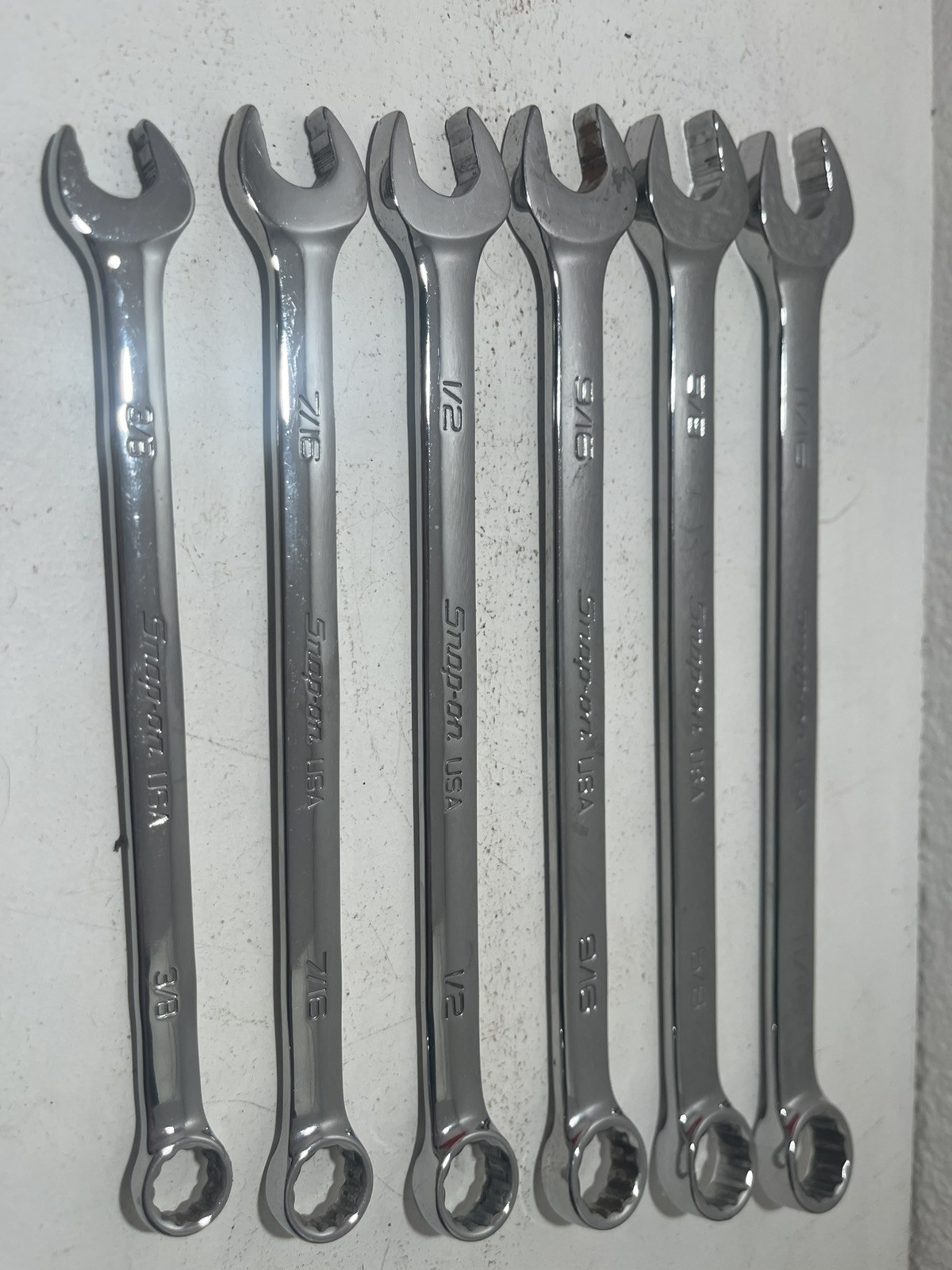 Snap on 11Pieces, 12 poit, SAE Combinacion wrench Set