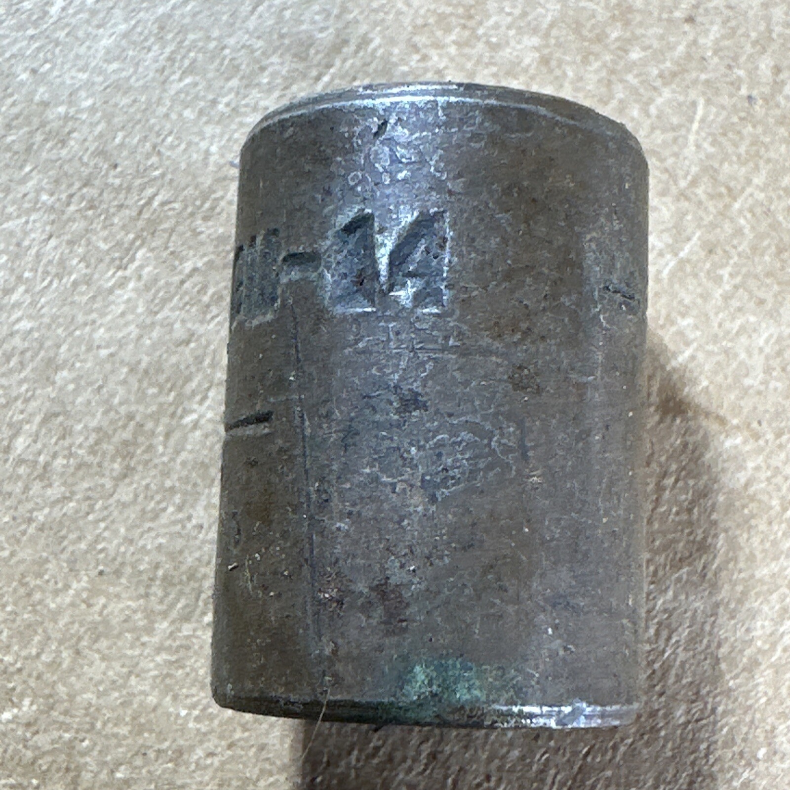 Early Snap-on Tools Industrial GM14 Socket 6 Point 7/16″ SAE 1/4” Drive USA