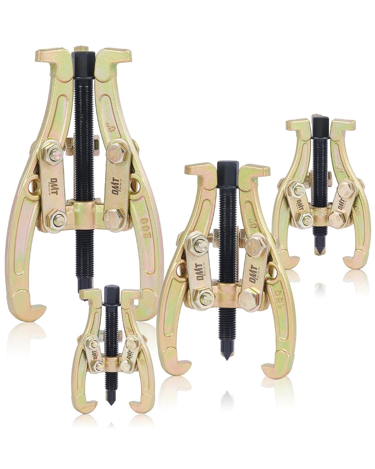 Orion Motor Tech Gear Puller Set, 3″ 4″ 6″ 8″ 3 Jaw Puller Kit for Pulley Gear B