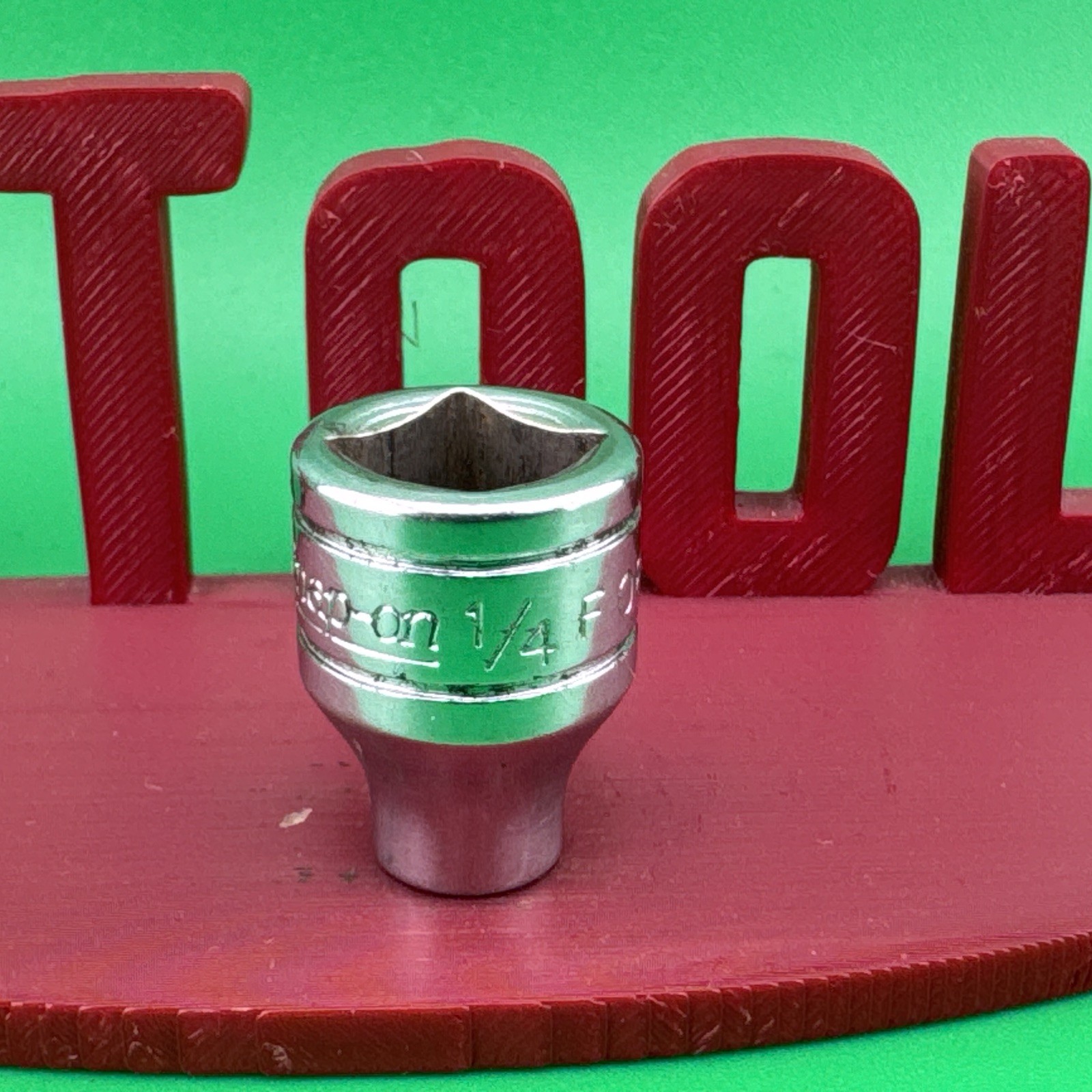Snap On F081 3/8″ Drive 12-Point SAE 1/4″ Shallow Chrome Socket 1