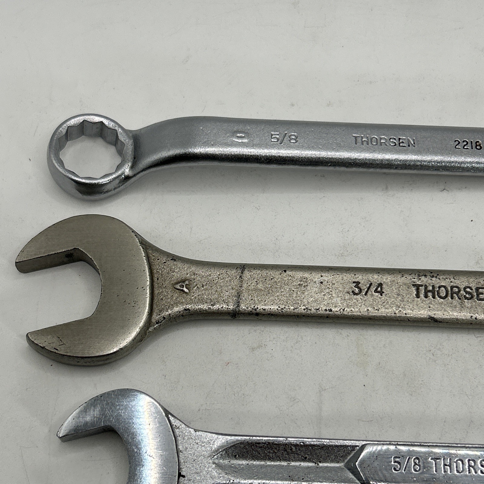 Thorsen 2218 5/8×9/16 Double Box 3/4, 5/8, 7/16 Combo 7/16 3/8, 5/16, 1/4 Wrench