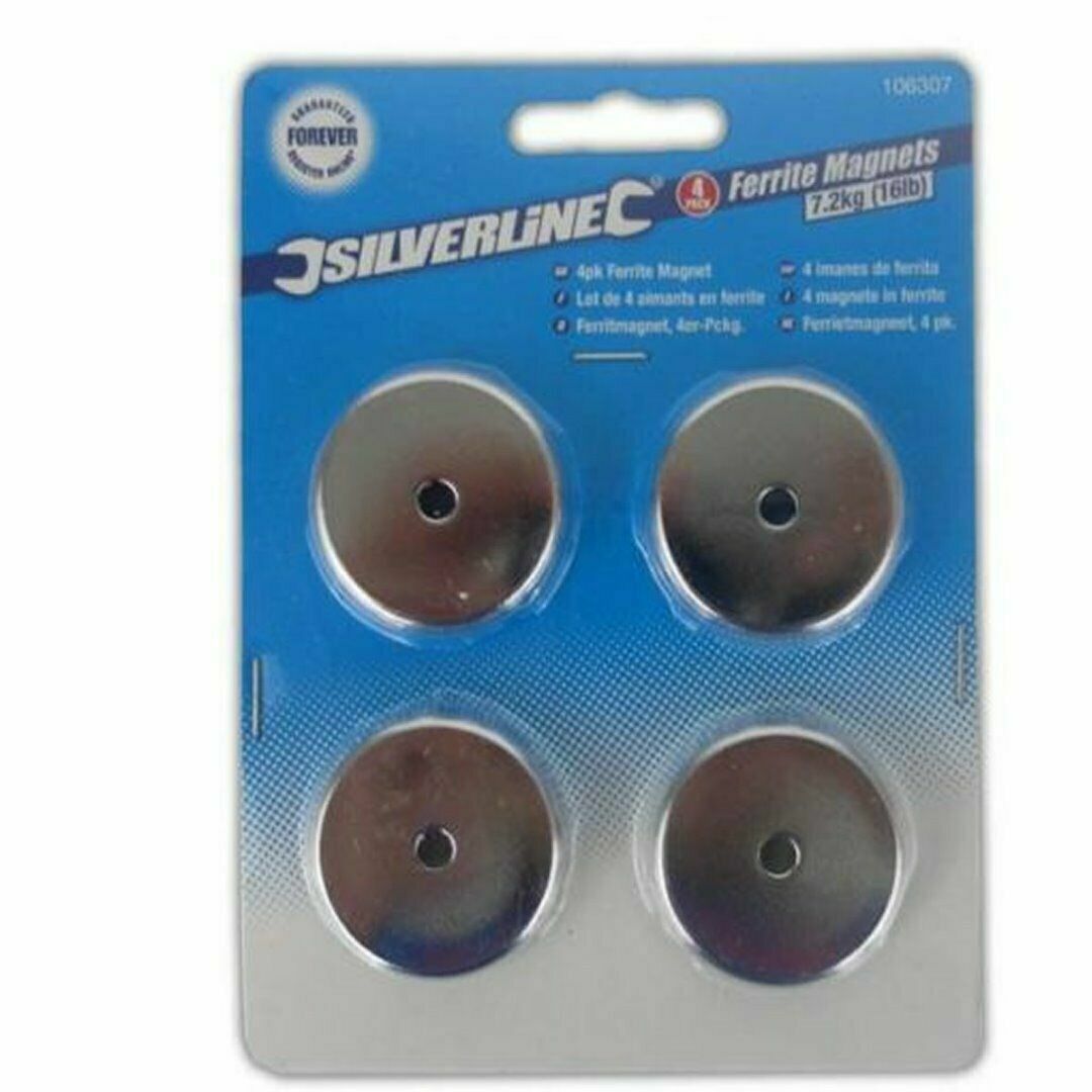 40 x Ferrite Magnet – 7.2Kg Pull Force Capacity Through Hole Mounting M5 Thread