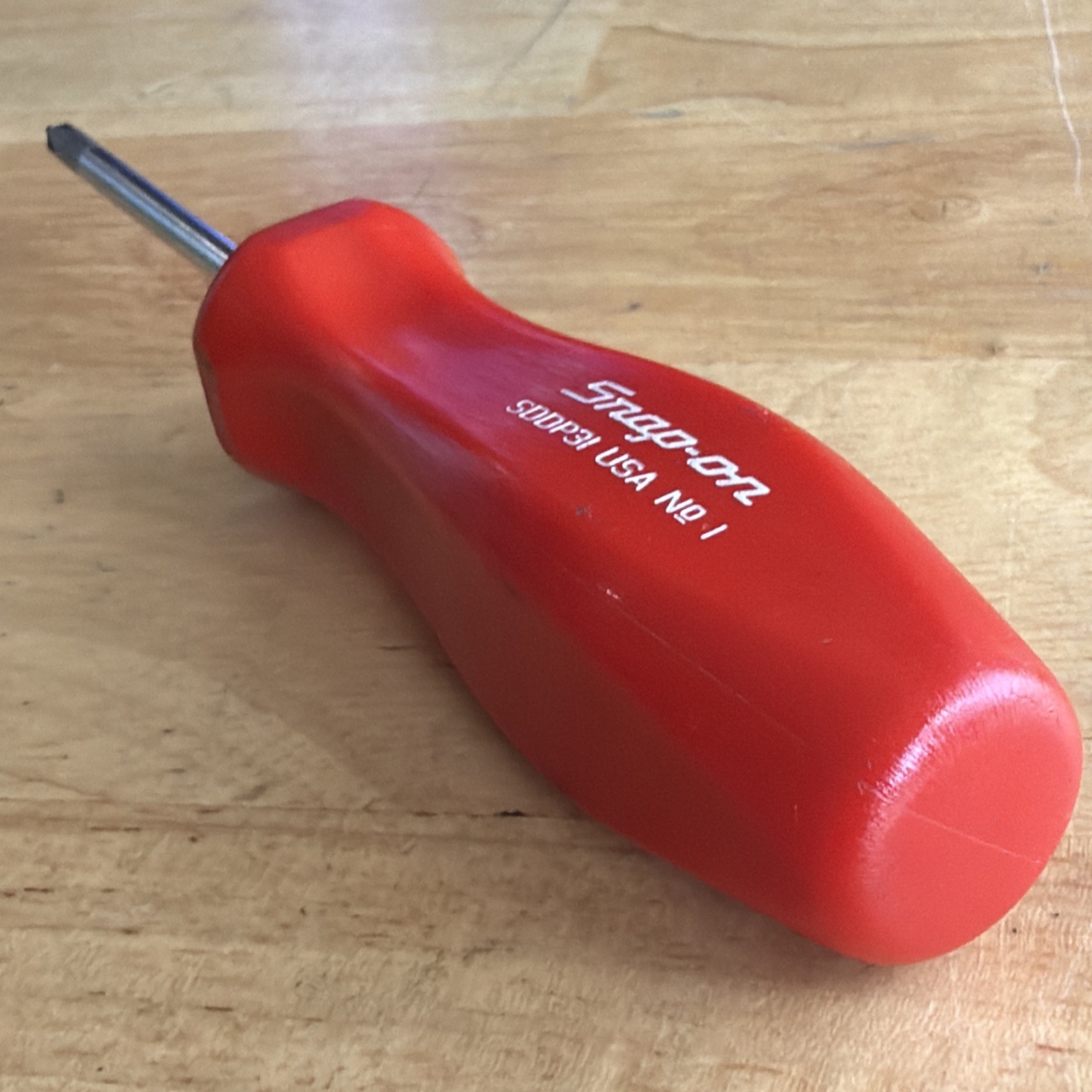 Snap On Tools P1 No. 1 Phillips Screwdriver Red Hard Handle SDDP31 USA READ!